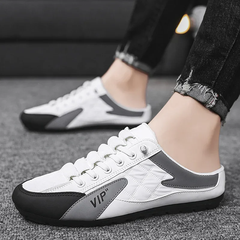 Table Tennis Men - 2025 sapatos masculinos respiráveis metade chinelos