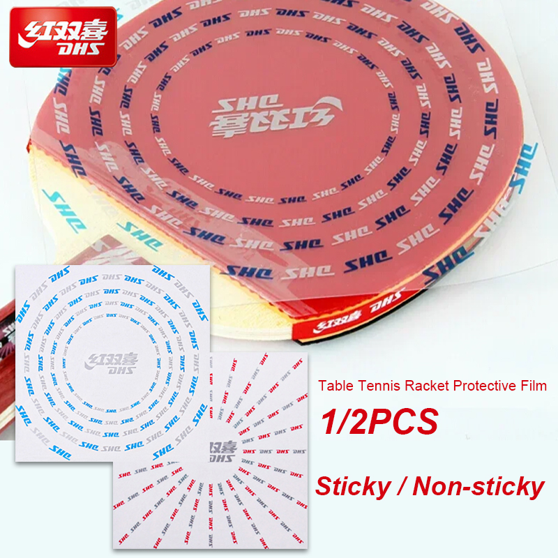 Table Tennis Rubber Protective Film - 1/2 pçs dhs raquete de tênis