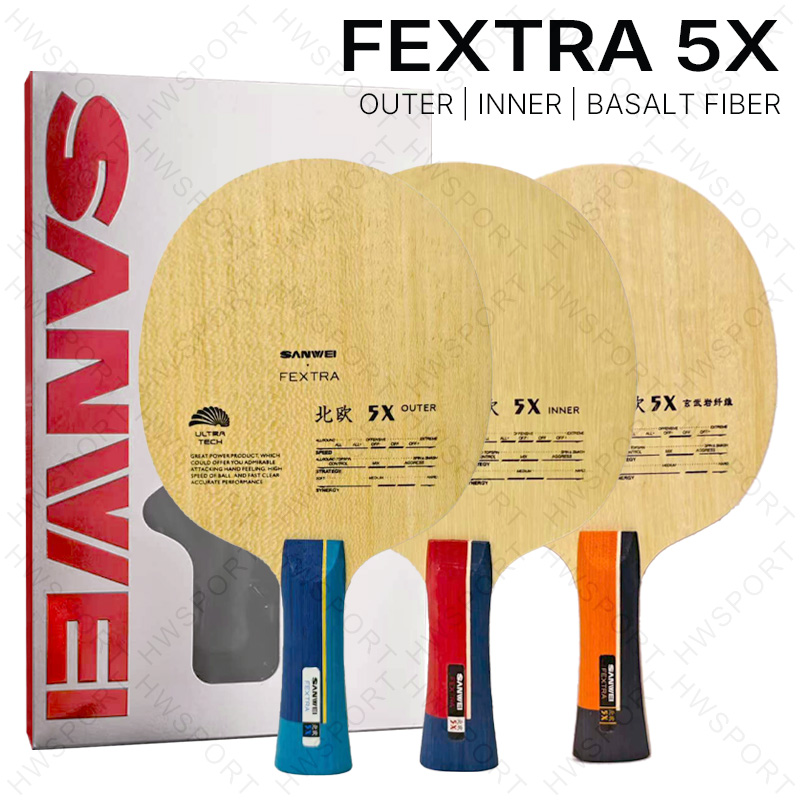 Stiga Carbon Blade - SANWEI FEXTRA 5X Lâmina de tênis