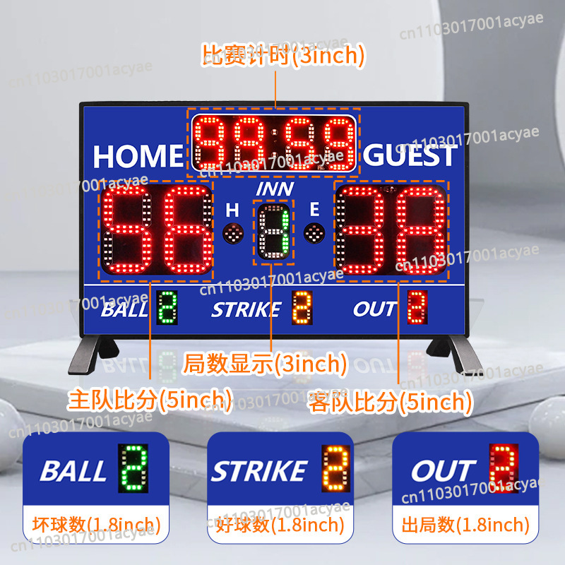 Table Tennis Scoring - Placar eletrônico para jogos esportivos, cronometragem,