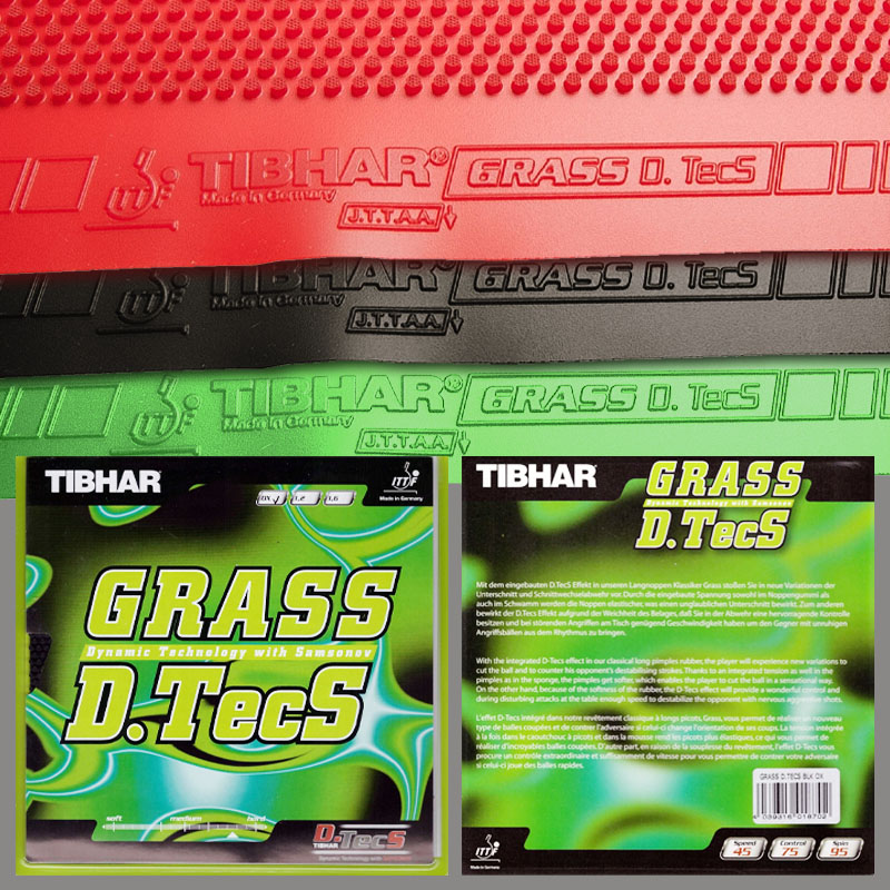 TIBHAR Grass D.TecS Borracha d - Table Tennis Rubber Protective Film avaliação e preço