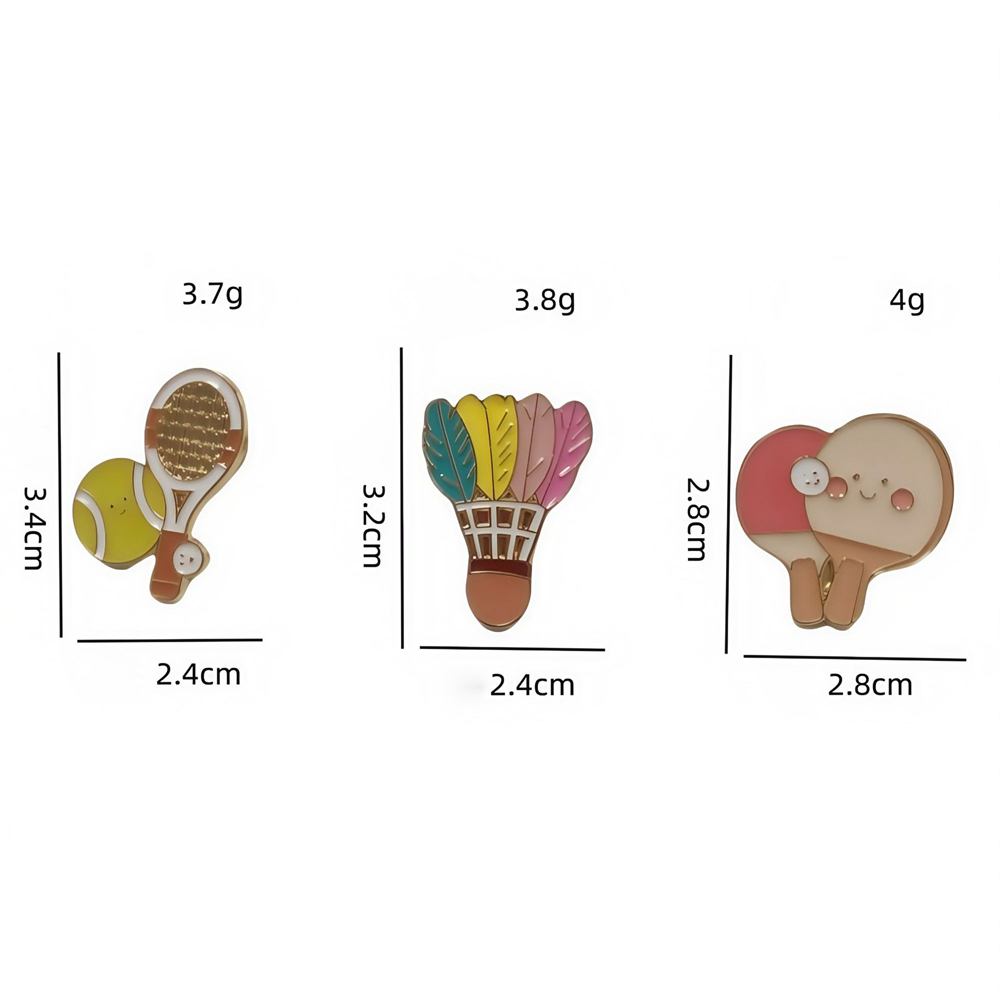 Broches de liga de zinco elega - Table Tennis From avaliação e preço