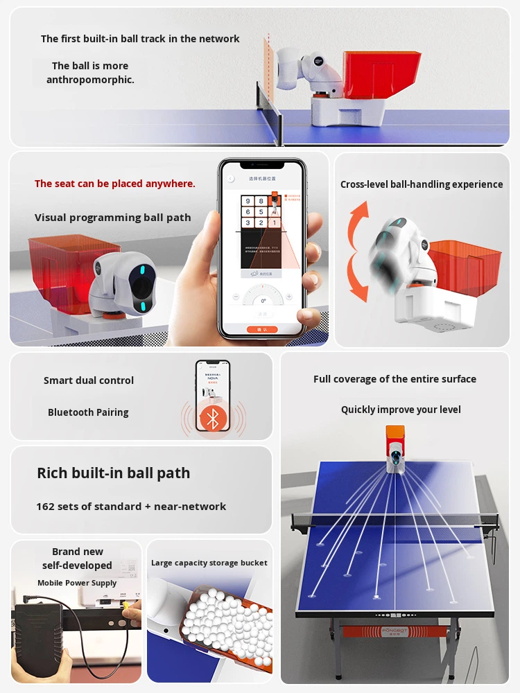 Máquina de Tênis de Mesa NOVA  - Table Tennis Training China avaliação e preço