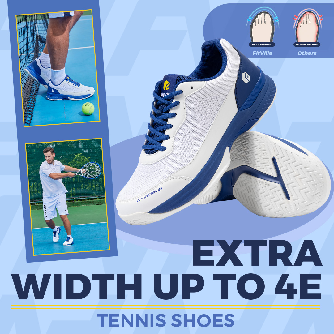 Tênis FitVille Extra Largos pa - Table Tennis Shoes Asics avaliação e preço
